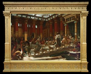Wizyta królowej Saby u króla Salomona autorstwa Edward John Poynter